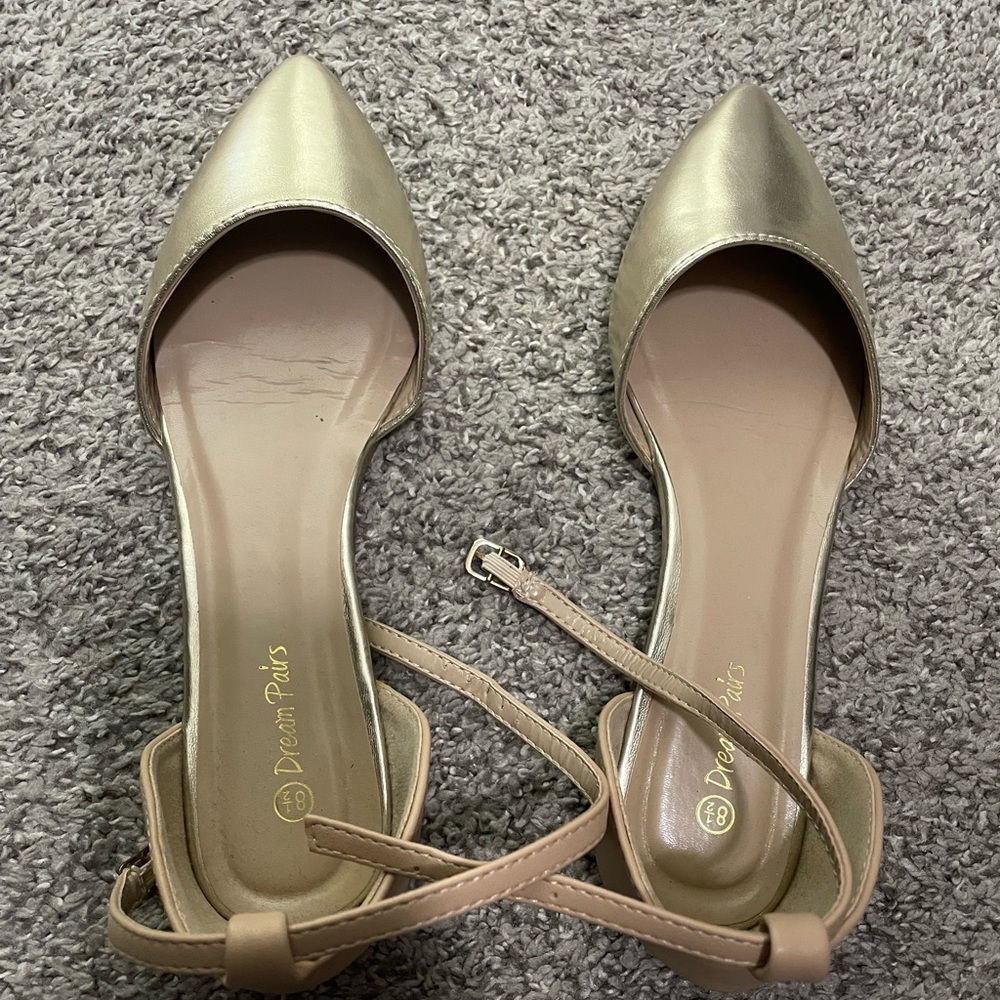 Gold and Tan Flats